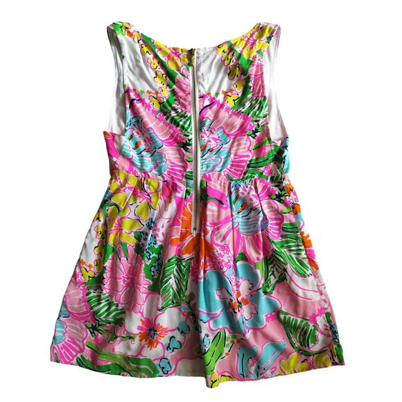 Lilly Pulitzer fot target floral multicolor V-ncek sleeveles tank top size XS - Picture 6 of 11
